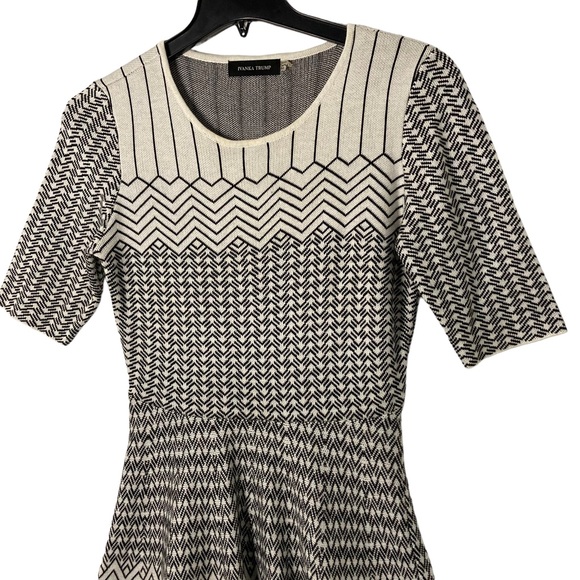 Ivanka Trump Fit & Flare Tight Knit Dress M - Picture 2 of 11